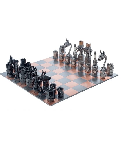 Hinz & Kunst schaakspel metaal