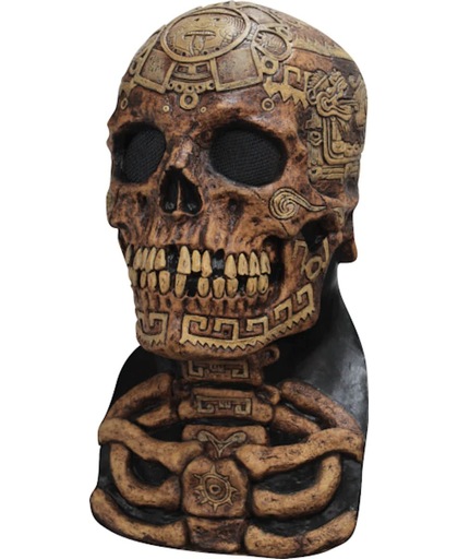 Latex Masker Aztec Skull - Halloween Masker