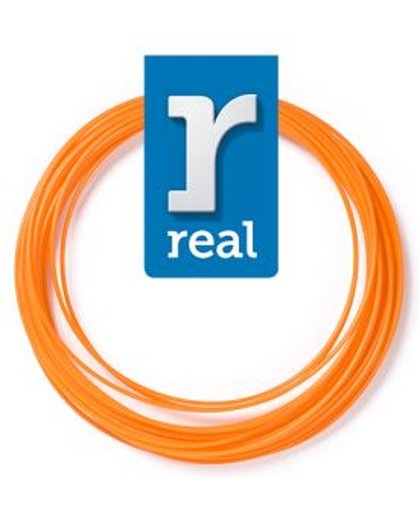 10m High-quality PLA 3D-pen Filament van Real Filament kleur oranje