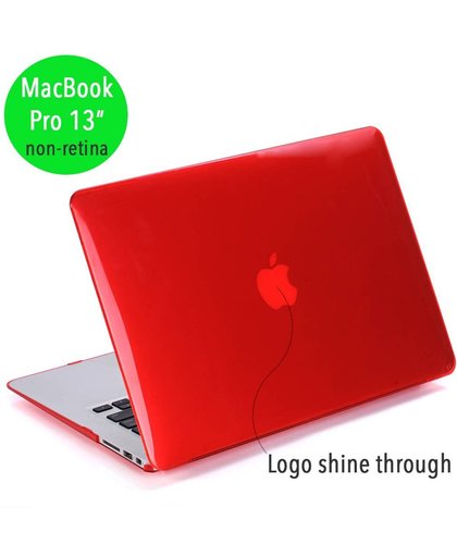 Lunso - hardcase hoes - MacBook Pro 13 inch (non-retina) - glanzend rood