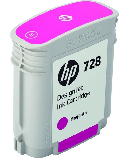 HP 728 magenta DesignJet , 40 ml inktcartridge
