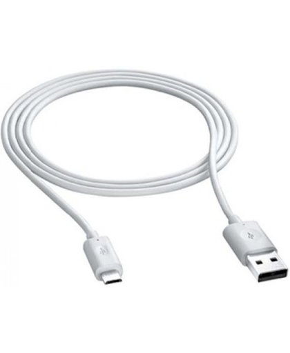 Micro-USB Datakabel White Bulk voor ECC1DU4BBE Samsung