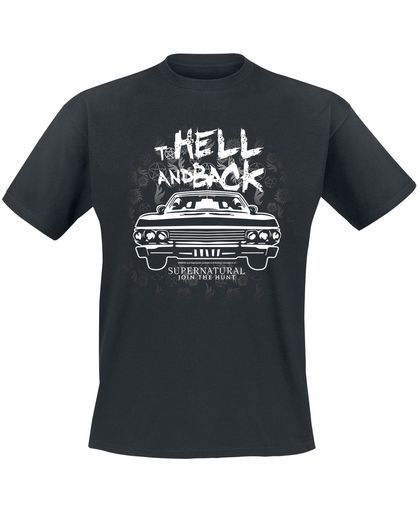 Supernatural To Hell And Back T-shirt zwart