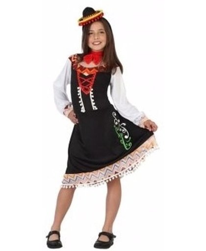 Mexicaans kostuum / verkleedjurkje Mariachi meisje - 140 (10-12 jaar)