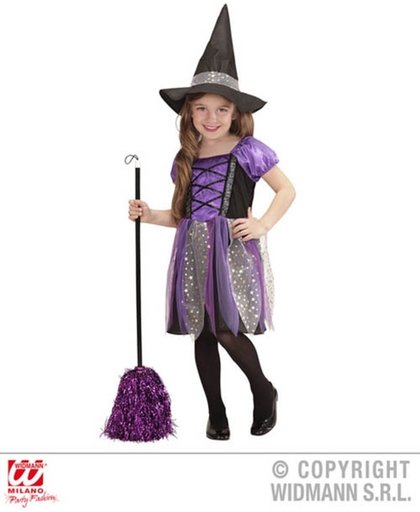Heksen kostuum voor kinderen - paars - 8-10 jaar - 140 cm