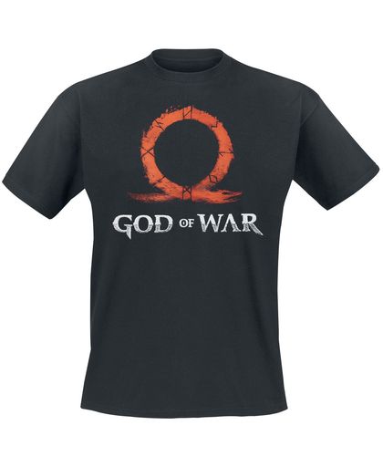 God Of War Ohm Sign Rune Engraving T-shirt zwart