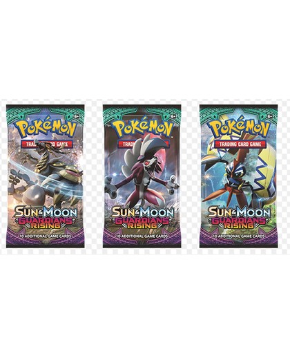 Pokémon Kaarten Sun & Moon Guardians Rising 3 pakjes