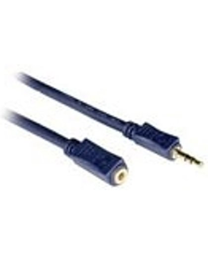 C2G 3m Velocity 3.5mm Stereo Audio Extension Cable M/F 3m 3.5mm 3.5mm Zwart audio kabel