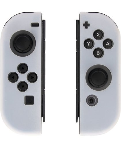 Shop4 - Nintendo Switch - Joy-Con Zachte Siliconen Bescherming Kit Transparant