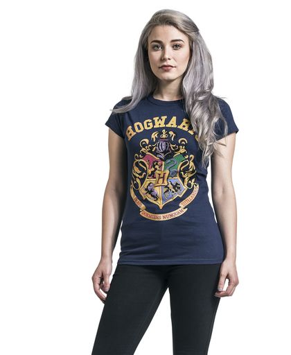 Harry Potter Hogwarts Girls shirt navy