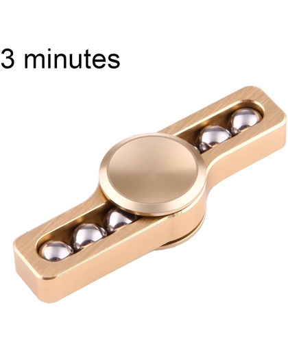 Fidget Spinner Toy Stress rooducer Anti-Anxiety Toy voor Children en Adults, 3 Minutes Rotation Time, Small Steel Beads Bearing + Aluminum materiaal(Gold)