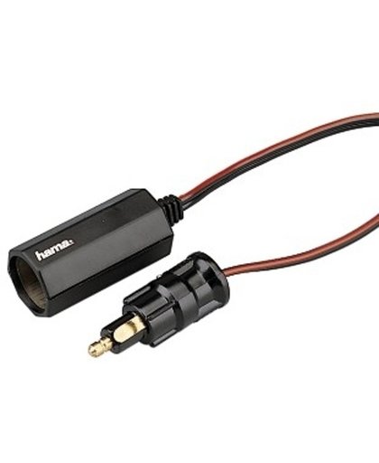 Hama Adapter Standard Socket (DIN ISO 4165) -<gt/> Lighter Socket Zwart kabeladapter/verloopstukje