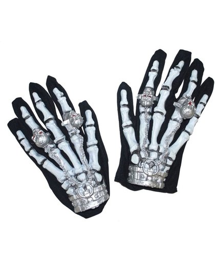 Halloween Skelet handschoenen met licht