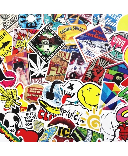 50 stuks funny stickers