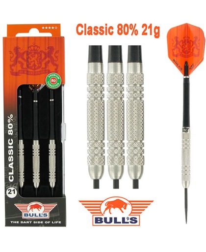 BULL'S Classic 80% dartpijlen - 21 gram
