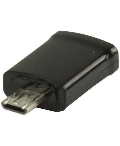 Valueline, MHL Adapter USB 11-pins Micro B mannelijk - USB 5-pins Micro B vrouwelijk (Zwart)