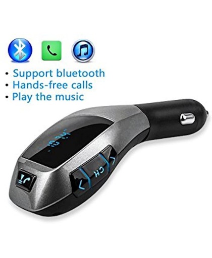 Earldom X5 Bluetooth MP3 speler - autolader - met Micro SD slot - Zwart