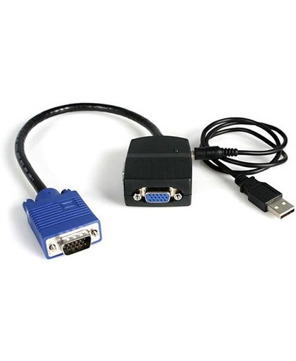StarTech.com 2-poort VGA Video Splitter Gevoed via USB kabeladapter/verloopstukje