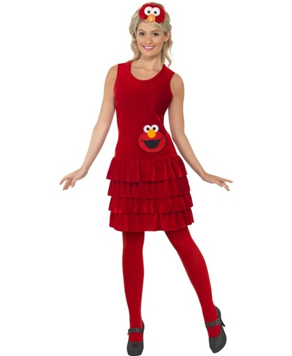 Elmo Jurkje Sesamstraat | Dames verkleedkleding maat XS (32-34)