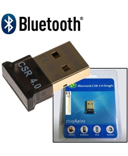 DrPhone Premium Mini Bluetooth 4.0 USB Adapter Dongle Muis / Toetsenbord / Koptelefoon / Laptop / PC etc  - Inclusief NL Handleiding