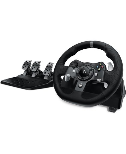 Logitech G920 Stuurwiel + pedalen PC, Xbox One Zwart