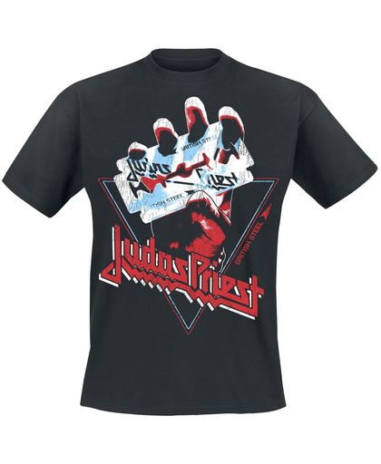Judas Priest British Steel - Triangle T-shirt zwart