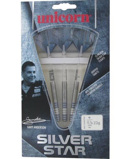 Unicorn Silverstar Gary Anderson P1 80% 21 gram Steeltip Dartpijlen