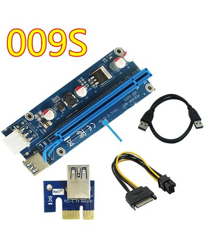 PCI-E Riser Type 009S - 1X 4x 8x 16x Extender - PCI Riser 3.0 USB