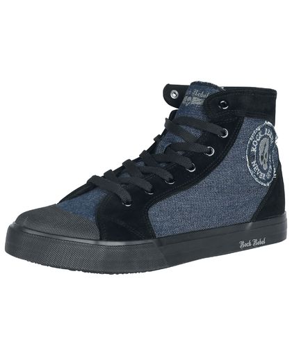 Rock Rebel by EMP Walk The Line Sneakers blauw-zwart