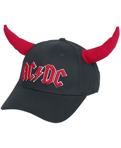 AC/DC Hells Bells - mit Hörnern Baseballcap zwart-rood