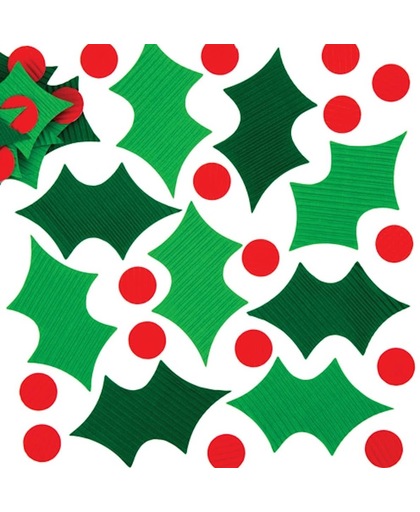 Hulst en bessen van golfkarton. Creatieve knutselpakketten voor kerstdecoraties (200 stuks per verpakking)