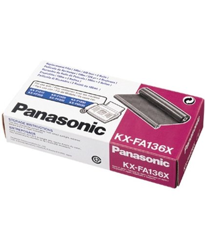 PANASONIC KX-F1810, FP300, FM330, KX-BP535, BP635 thermisch lint zwart 2x 300 pagina s 2-pack