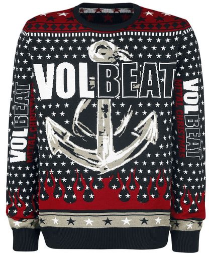 Volbeat Holiday Sweater 2017 Gebreide trui zwart-rood-wit