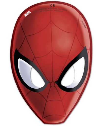 Spiderman Maskers - 6 stuks