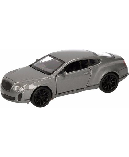 Speelgoed grijze Bentley Continental Supersports auto 12 cm - modelauto / auto schaalmodel