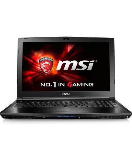 MSI Gaming GL62 6QF-636BE notebook Zwart 39,6 cm (15.6") 1920 x 1080 Pixels 2,6 GHz Zesde generatie Intel® Core™ i7 I7-6700HQ