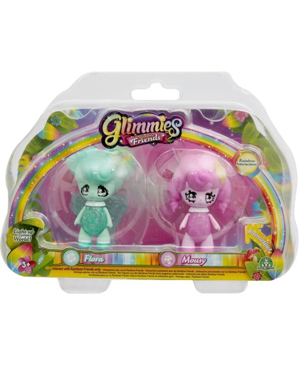 Glimmies Flora / Mousy - Blister 2 Glimmies Rainbow Friends