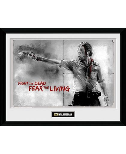 The Walking Dead Rick Grimes Ingelijste poster st.