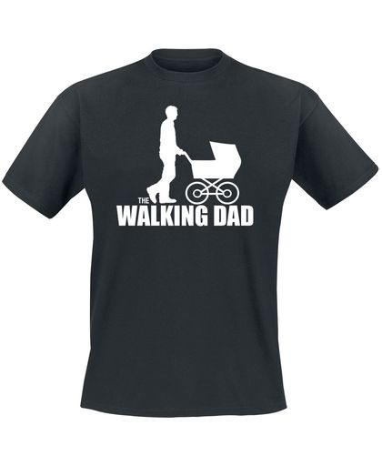 The Walking Dad T-shirt zwart