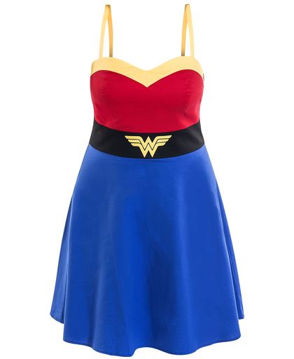 Wonder Woman Costume Dress Jurk meerkleurig