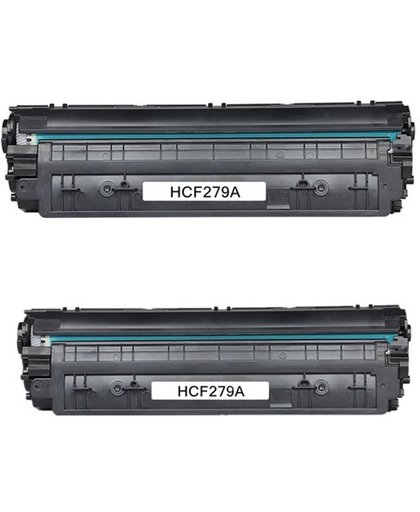 Compatible Toner CF279A 79A voor HP LaserJet Pro MFP M26nw m26a, HP LaserJet Pro M12w M12a - 2-Pack, Zwart