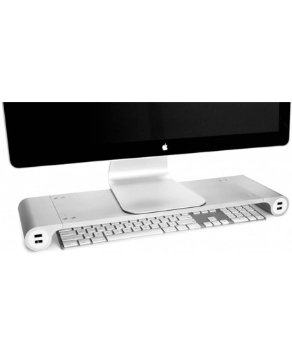 Space Bar Desk Organizer voor iMac & PC - incl. 4 USB poorten