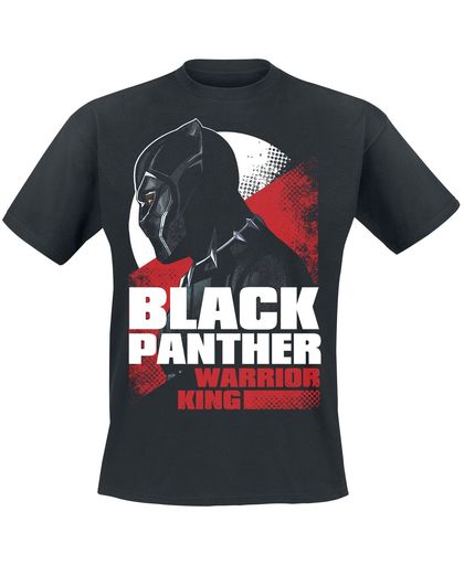 Black Panther Warrior King T-shirt zwart