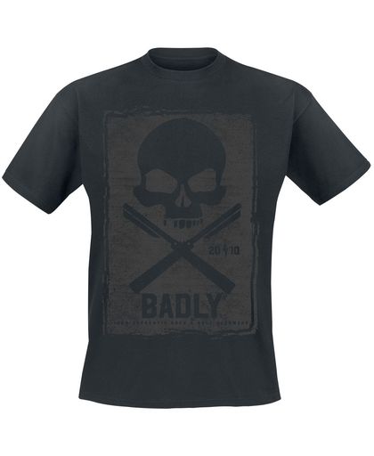 Badly 100% Authentic T-shirt zwart