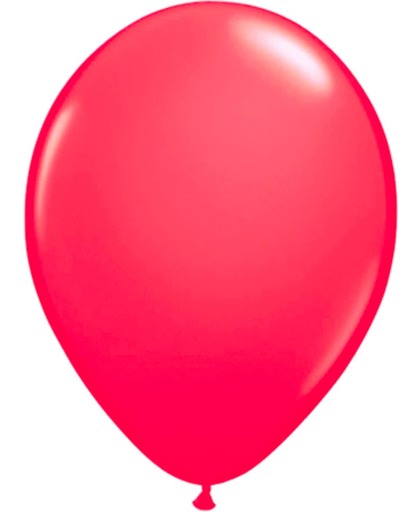 Neon roze latex ballon 25 cm 8 stuks
