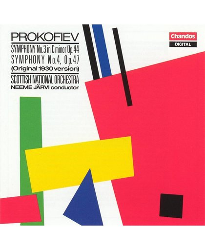 Prokofiev: Symphonies 3 & 4 / Jarvi, SNO