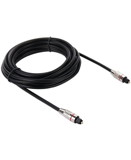 Digitale Audio Optische Fiber Kabel Toslink M naar M, OD: 5.0mm, Kabel lengte: 5 meter