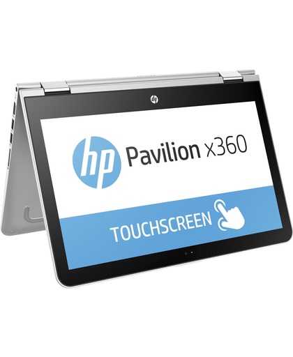 HP Pavilion x360 13-u100nb Zilver Hybride (2-in-1) 33,8 cm (13.3") 1920 x 1080 Pixels Touchscreen 2,50 GHz Zevende generatie Intel® Core™ i5 i5-7200U