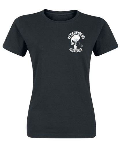 The Punisher Brooklyn MC Girls shirt zwart