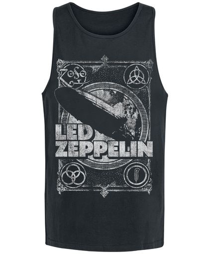 Led Zeppelin Vintage Print LZ1 Tanktop zwart